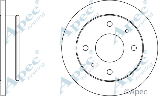 APEC BRAKING Тормозной диск DSK2171